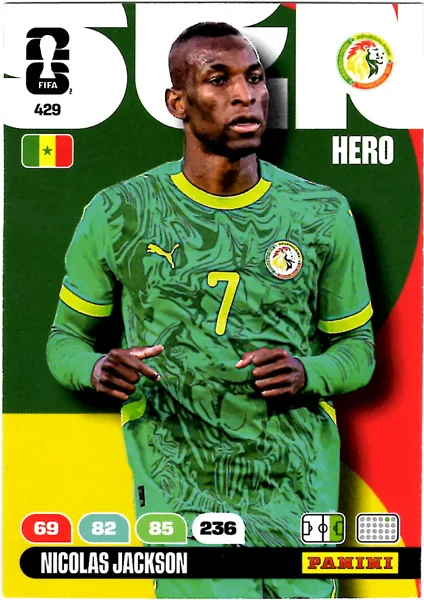 Nicolas Jackson card #429 - Panini Adrenalyn XL FIFA World Cup 2026
