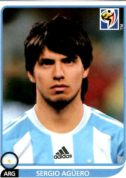 Sergio Aguero sticker #121 - Panini FIFA World Cup 2010 South Africa