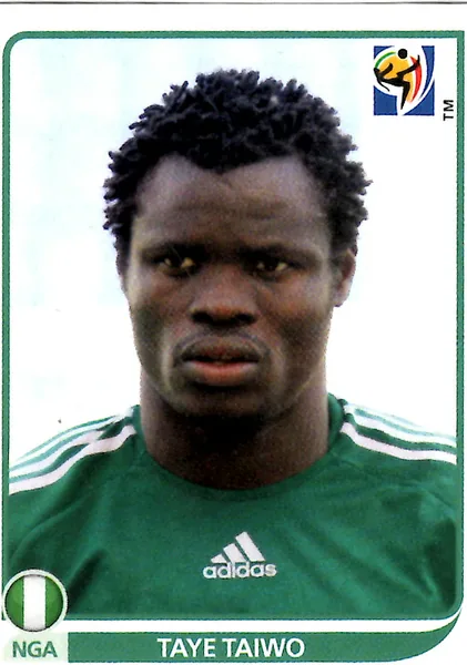 Taye Taiwo sticker #129 - Panini FIFA World Cup 2010 South Africa