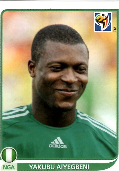 Yakubu Aiyegbeni sticker #143 - Panini FIFA World Cup 2010 South Africa