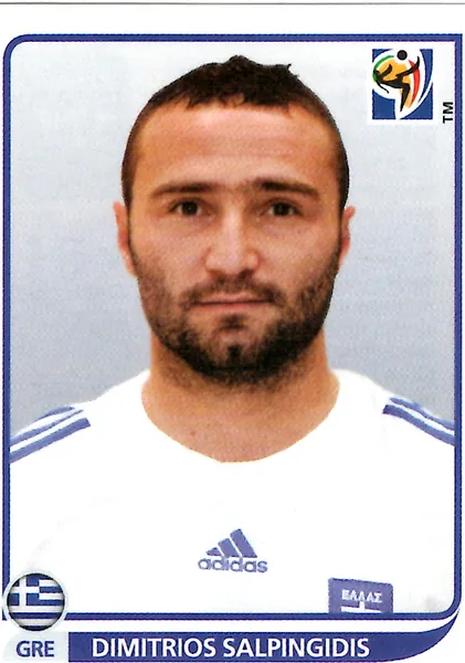 Dimitrios Salpingidis sticker #178 - Panini FIFA World Cup 2010 South Africa