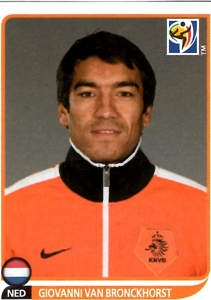 Giovanni Van Bronckhorst sticker #337 - Panini FIFA World Cup 2010 South Africa