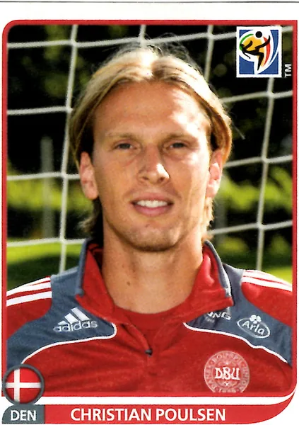 Christian Poulsen sticker #361 - Panini FIFA World Cup 2010 South Africa
