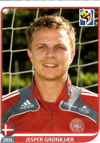 Jesper Gronkjaer sticker #368 - Panini FIFA World Cup 2010 South Africa