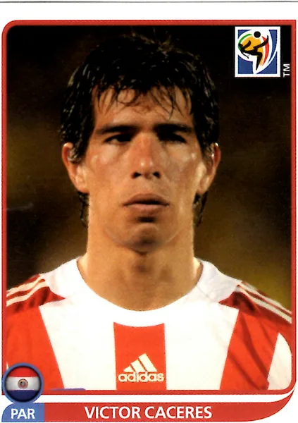 Victor Caceres sticker #442 - Panini FIFA World Cup 2010 South Africa