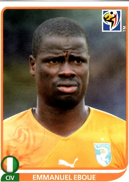 Emmanuel Eboue sticker #528 - Panini FIFA World Cup 2010 South Africa