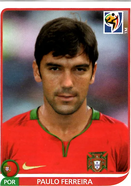 Paulo Ferreira sticker #550 - Panini FIFA World Cup 2010 South Africa
