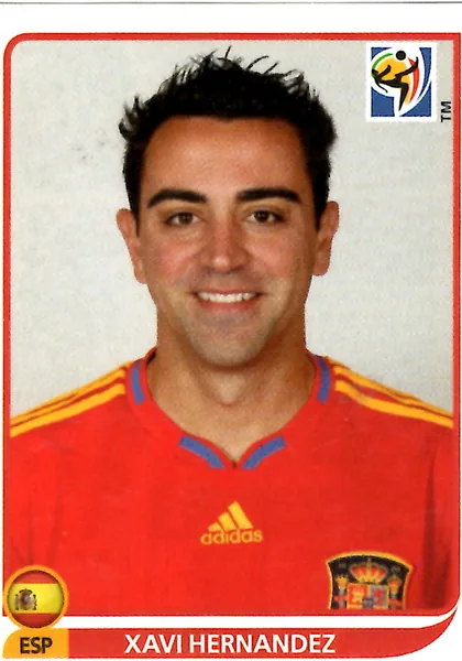 Xavi Hernandez sticker #573 - Panini FIFA World Cup 2010 South Africa