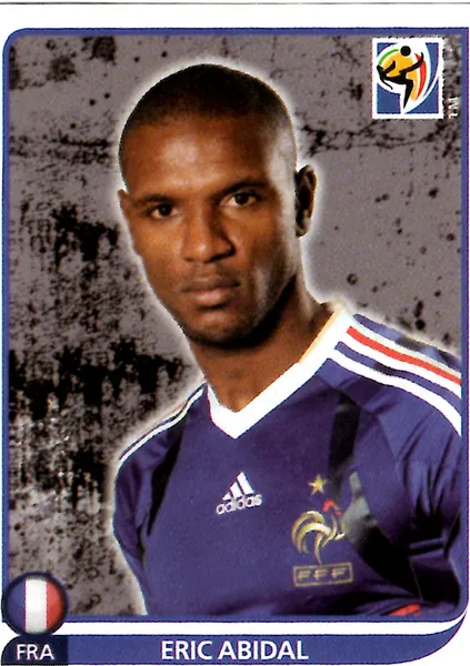Eric Abidal sticker #92 - Panini FIFA World Cup 2010 South Africa