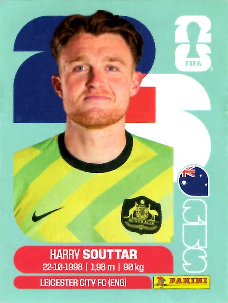 Harry Souttar sticker #AUS4 - Panini FIFA World Cup 2026