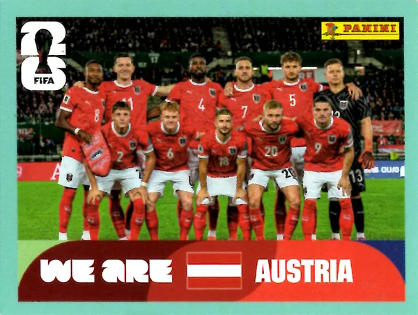 Team - Austria sticker #AUT13 - Panini FIFA World Cup 2026