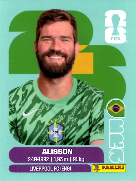 Alisson sticker #BRA2 - Panini FIFA World Cup 2026