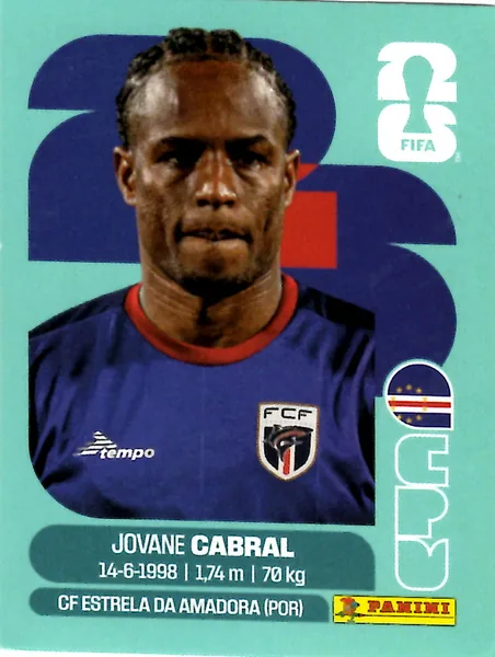 Jovane Cabral sticker #CPV16 - Panini FIFA World Cup 2026