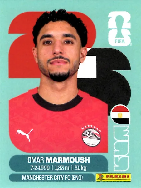 Omar Marmoush sticker #EGY20 - Panini FIFA World Cup 2026