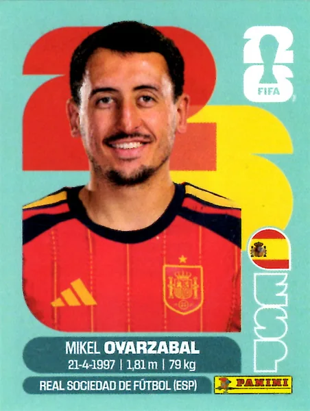 Mikel Oyarzabal sticker #ESP20 - Panini FIFA World Cup 2026