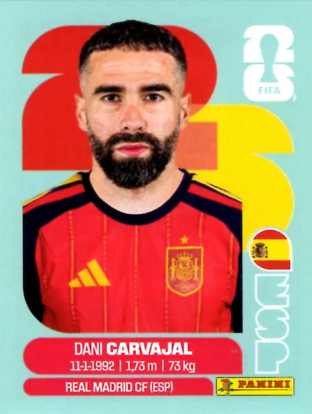Dani Carvajal sticker #ESP7 - Panini FIFA World Cup 2026