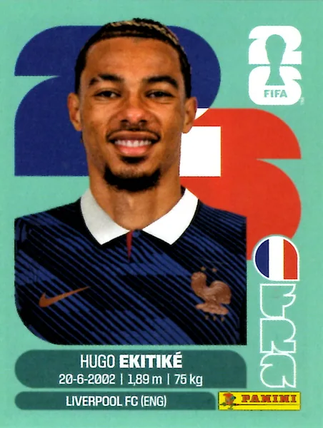 Hugo Ekitiké sticker #FRA19 - Panini FIFA World Cup 2026