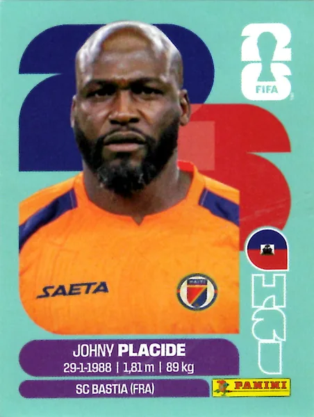 Johny Placide sticker #HAI2 - Panini FIFA World Cup 2026