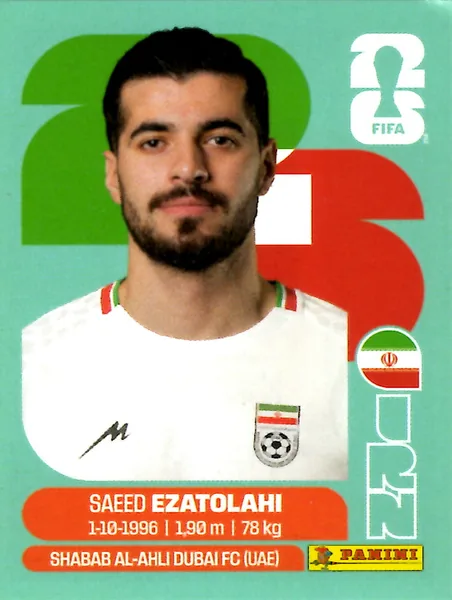 Saeed Ezatolahi sticker #IRN11 - Panini FIFA World Cup 2026