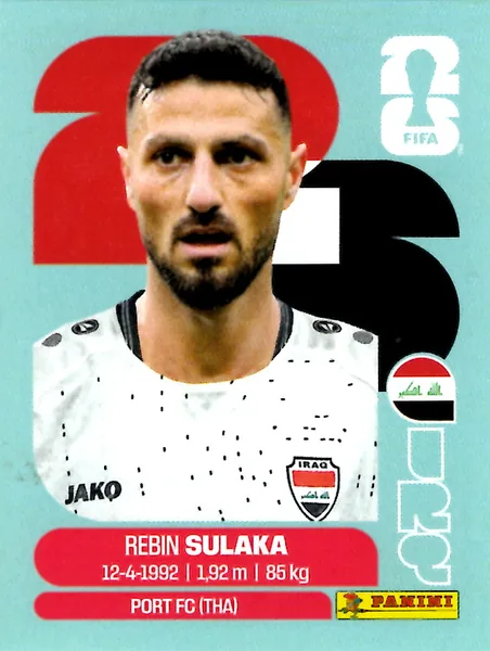 Rebin Sulaka sticker #IRQ3 - Panini FIFA World Cup 2026