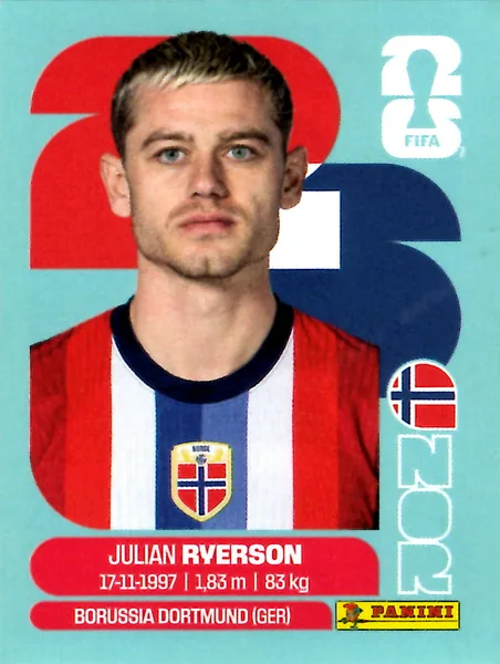 Julian Ryerson sticker #NOR3 - Panini FIFA World Cup 2026