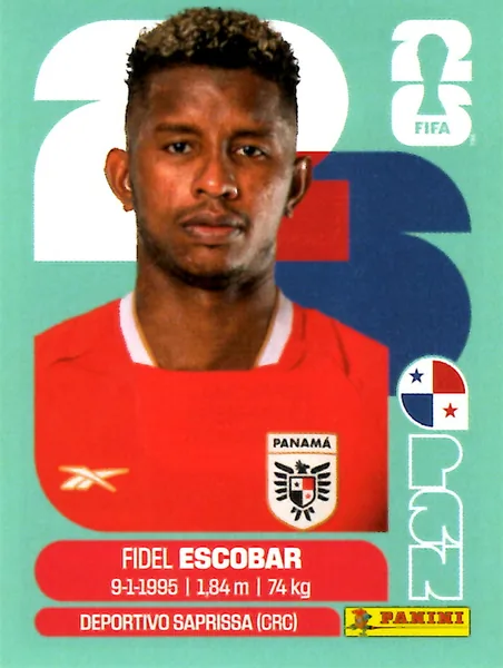 Fidel Escobar sticker #PAN4 - Panini FIFA World Cup 2026