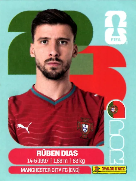 Rúben Dias sticker #POR4 - Panini FIFA World Cup 2026