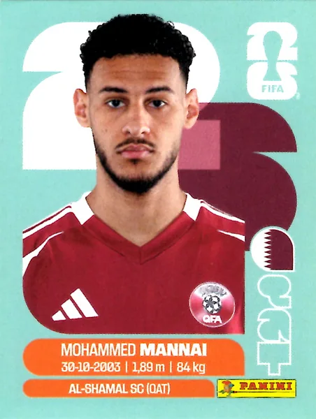 Mohammed Mannai sticker #QAT9 - Panini FIFA World Cup 2026