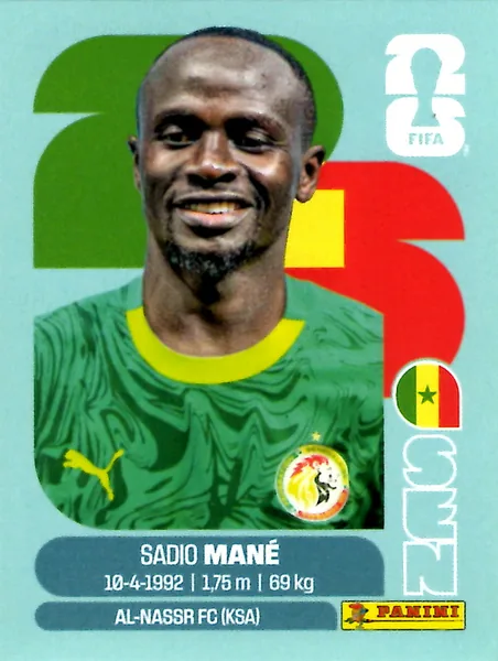 Sadio Mané sticker #SEN15 - Panini FIFA World Cup 2026