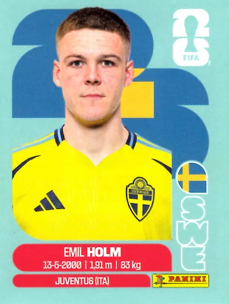 Emil Holm sticker #SWE5 - Panini FIFA World Cup 2026