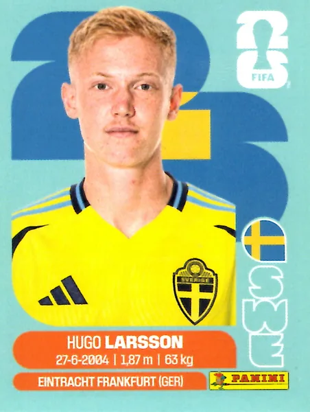 Hugo Larsson sticker #SWE9 - Panini FIFA World Cup 2026