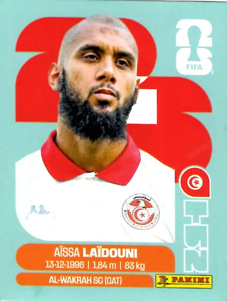 Aïssa Laïdouni sticker #TUN10 - Panini FIFA World Cup 2026