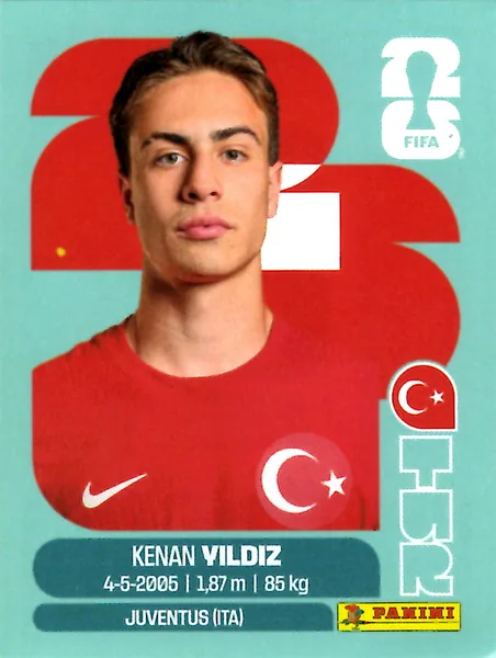 Kenan Yıldız sticker #TUR20 - Panini FIFA World Cup 2026