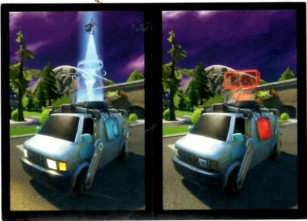 Cool things to do on the island (A+B) sticker #292 - Panini Fortnite Black Frame Series
