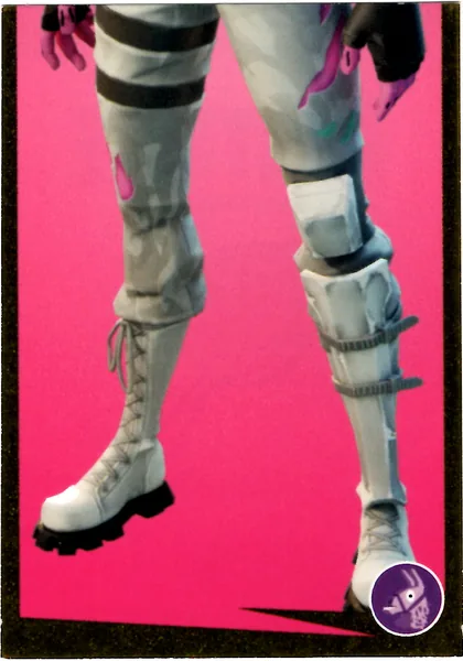 Ghoul trooper (pink) 2 sticker #162 - Panini Fortnite Golden Frame Series