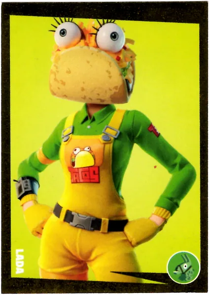 Lada sticker #17 - Panini Fortnite Golden Frame Series