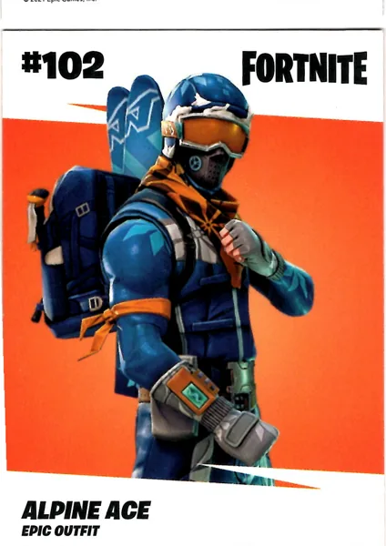 Alpine Ace card #102 - Panini Fortnite Series 3