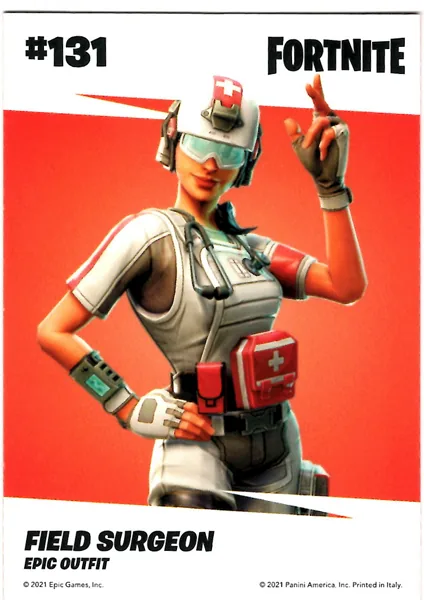 Field Surgeon card #131 - Panini Fortnite Series 3