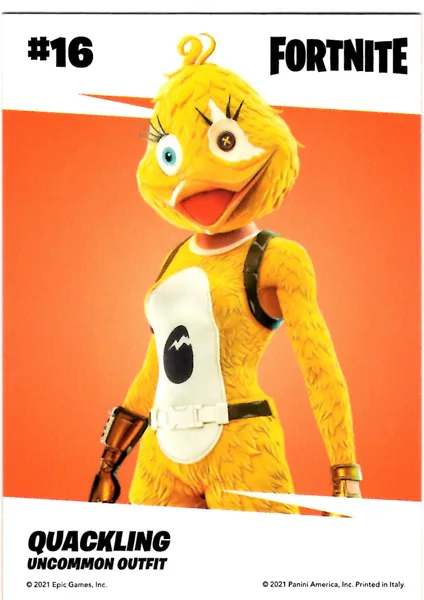 Quackling card #16 - Panini Fortnite Series 3