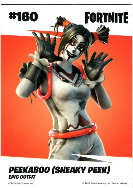 Peekaboo (Sneaky Peek) card #160 - Panini Fortnite Series 3
