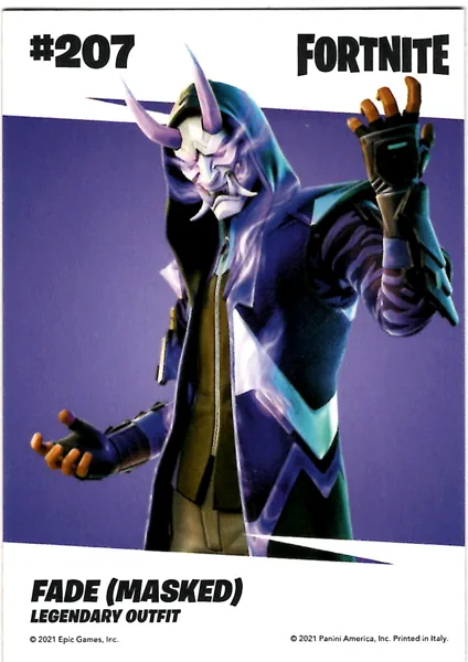 Fade (Masked) card #207 - Panini Fortnite Series 3