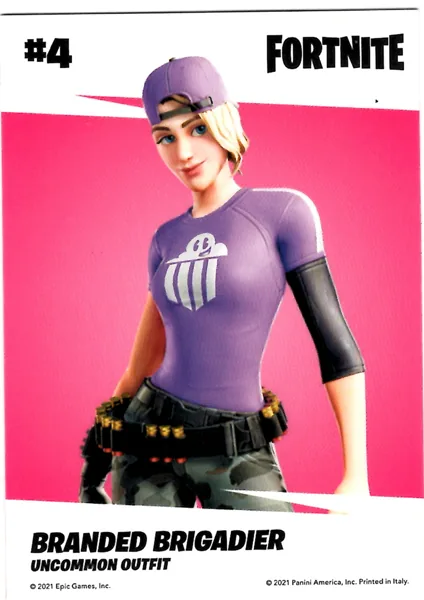 Branded Brigadier card #4 - Panini Fortnite Series 3