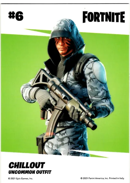 Chillout card #6 - Panini Fortnite Series 3