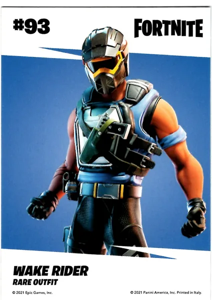 Wake Rider card #93 - Panini Fortnite Series 3