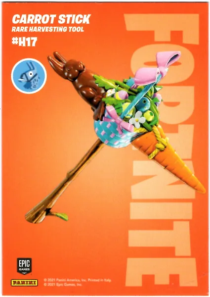 Carrot Stick card #H17 - Panini Fortnite Series 3