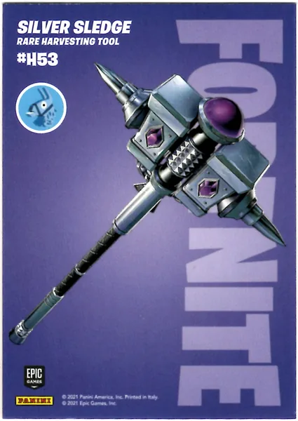 Silver Sledge card #H53 - Panini Fortnite Series 3