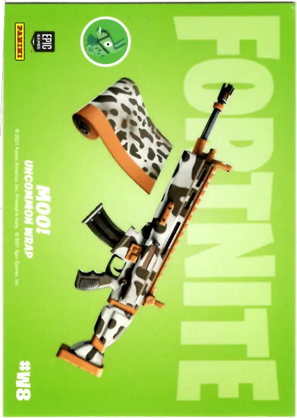 Moo! card #W8 - Panini Fortnite Series 3