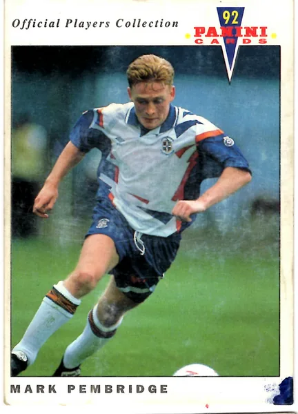 Mark Pembridge card #116 - Panini Official Players Collection 1992