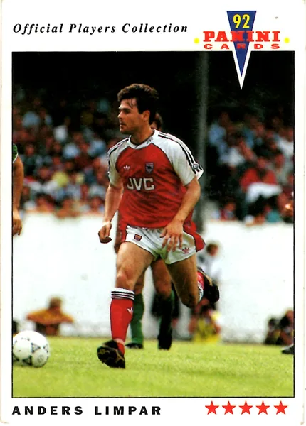 Anders Limpar card #12 - Panini Official Players Collection 1992