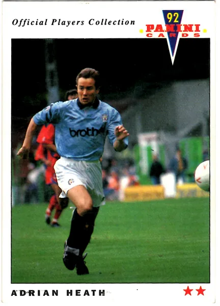 Adrian Heath card #128 - Panini Official Players Collection 1992